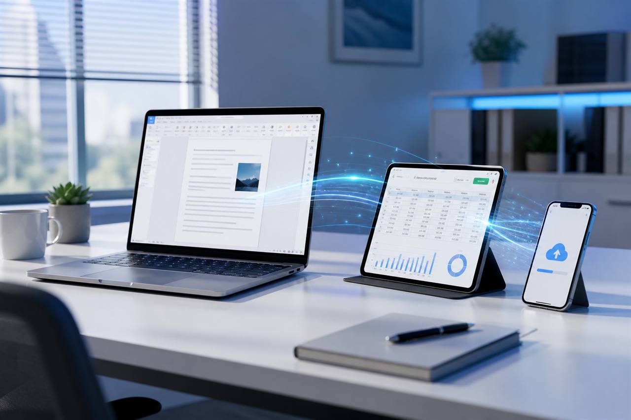 学生使用WPS Office同步课件笔记